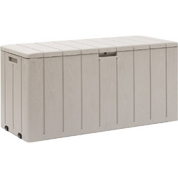 TOOMAX Ιταλίας Πλαστικό Μπαούλο Αποθήκευσης 270lt 6.6kg 117.5x45x56cm MASSIF Καπάκι-Κάθισμα 2 Ατόμων BRAVO 270L Warm Grey