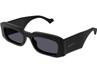 Gucci GU1426S 001 Γυναικεία Γυαλιά Ηλίου Ορθογώνια Κοκάλινα Μαύρα με Μαύρο Polarized Φακό