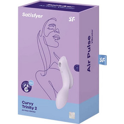 Satisfyer Curvy Trinity 2 Stimulator Κλειτοριδικός Δονητής Μωβ