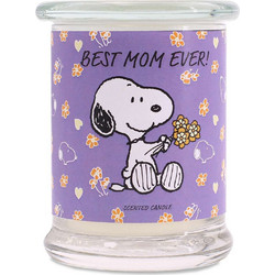 Κερί αρωματικό σε γυάλινο δοχείο Peanuts Best Mom ever 250 γραμ