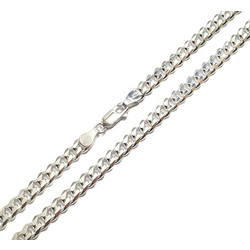 Αλυσίδα Λαιμού Ασημένια 925 Unisex gourmet πλάτος 6mm μήκος 65cm