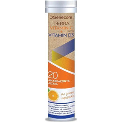 Genecom Terra Vitamin C & Vitamin D3 20 Αναβράζοντα Δισκία