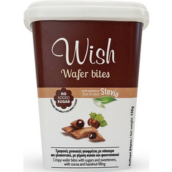 Wish Wafer Bites With Stevia Τραγανές Μπουκιές Γκοφρέτας Με Στέβια 150g