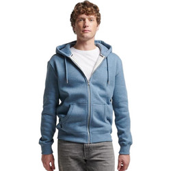 Superdry Ανδρική Ζακέτα Φούτερ με Κουκούλα και Φερμουάρ Μπλε M2013116A-1KT