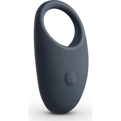 Boners Vibrating Cock Ring Ελαστικό Δαχτυλίδι Πέους Σιλικόνης με Δόνηση Γκρι