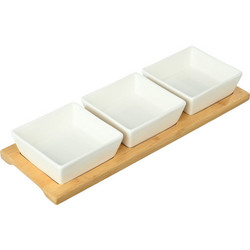 Estia μπολακια bamboo essentials με βαση bamboo σετ 3 τεμ. 01-20231