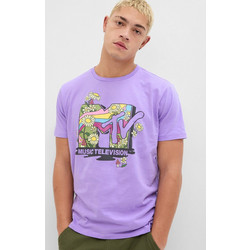 Μωβ MTV Graphic Μπλούζα purple vapor