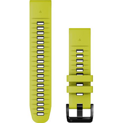 Garmin QuickFit 22mm Λουράκι Σιλικόνης Electric Lime / Graphite (Approach / Epix / Fenix / Instinct / Marq / Quatix)
