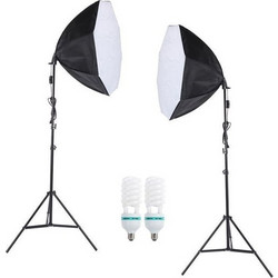 Professional Κιτ Φωτιστικών Daylight Octabox 2x 135Watt