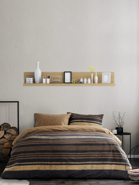 Σετ Παπλωματοθήκη Μονή Kocoon Home Tena Brown 165x245