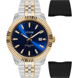 Le Dom Ocean Star Set Ανδρικό Ρολόι με Ασημί Μεταλλικό Μπρασελέ LD.1491-4