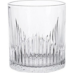 Γυάλινο Ποτήρι Χαμηλό 23cl φ7 4x8 4cm σκαλιστό Σειρά Majesty LUKANDA Σετ 24 c478223