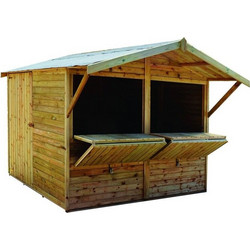 Ξύλινο Περίπτερο Kiosk Market 230(Υ)x240x180cm - Showood
