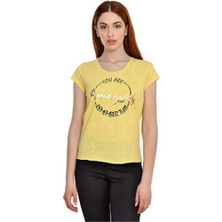 Target Γυναικείο Αθλητικό T-Shirt Κίτρινο S21-65630-76