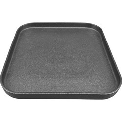 Πιάτο πορσελάνης με κάθετα πλαϊνά 25 2x25 2xΥ2 3cm μαύρο ματ σειρά IRON Black Prego Σετ 6 c478297