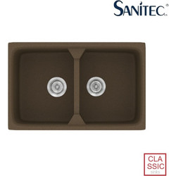 Sanitec Classic 318 Επικαθήμενος Νεροχύτης Γρανίτη Ματ Granite Rust 78x51cm