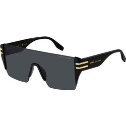 Marc Jacobs MARC712 807/IR Ανδρικά Γυαλιά Ηλίου Μάσκα Κοκάλινα Μαύρα με Μαύρο Polarized Φακό