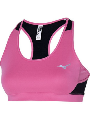Mizuno Alpha Bra Αθλητικό Μπουστάκι με Μέτρια Στήριξη Φούξια J2GA1240-64