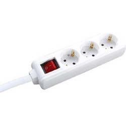 Πολύπριζο Ασφαλείας 3 Θέσεων Με Διακόπτη BMS20CS315 1,5m 16A IP20 White Aca
