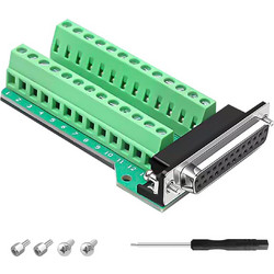 YIMATEECO Terminal Block Adapter Terminal with Insulating Pad (DB25 Female, 1PC)