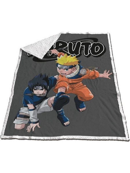 NARUTO - Sherpa Blanket 120x150cm - Naruto & Sasuke