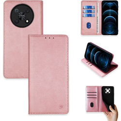 Sonique Vintage Magnet Wallet Book Pink Gold (Huawei Nova Y90)