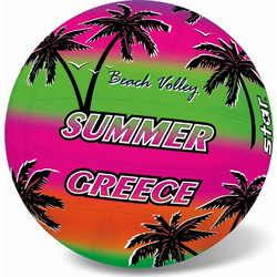 ΜΠΑΛΑ BEACH VOLLEY FLUO SUMMER GREECE 21 CM. (10/1037)
