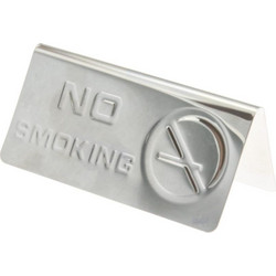 Πινακίδα Ανοξείδωτη NO SMOKING 12cm Νο902