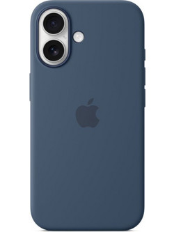 Apple Silicone Case με MagSafe για το iPhone 16 (Denim)