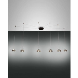 Fabas Luce Arabella Κρεμαστό Φωτιστικό Οροφής Πολύφωτο Μαύρο 3547-46-126