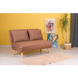 Papatya Folde Διθέσιος Καναπές Κρεβάτι Καφέ 120x80x79cm