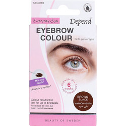 Depend Eyebrow Colour Brown/Black Αδιάβροχη Ημιμόνιμη Βαφή Φρυδιών