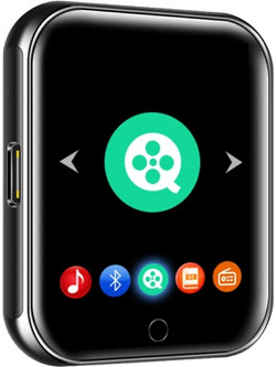 Ruizu M8 MP3 Player 16GB με Οθόνη Αφής 1.54" με Bluetooth & Ραδιόφωνο Μαύρο