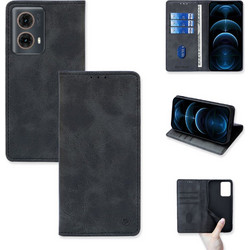 Sonique Vintage Magnet Θήκη Πορτοφόλι Μαύρο (Motorola Moto G85 5G)