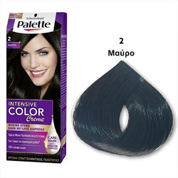 Schwarzkopf Palette Intensive Color Creme 2 Μαύρο Μόνιμη Βαφή Μαλλιών 50ml