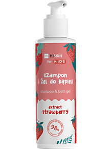 HISKIN Kids Strawberry & Bath Gel Παιδικό Φυτικό Σαμπουάν & Αφρόλουτρο 280ml