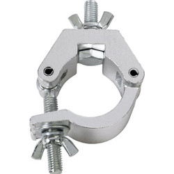 CLAMPS 51187 Επαγγελματικός Γάντζος Hook Αλουμινίου Ύψηλης Αντοχής για Κρέμαση, Στήριξη & Τοποθέτηση Προϊόντων Stage σε Τράσες - Μ8 x Π5.5 x Υ3cm - Χρώμιο