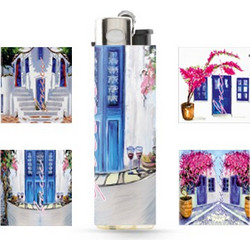 Atomic Greece Flowers 2 Αναπτήρας Συσκευασία 24 Τεμαχίων