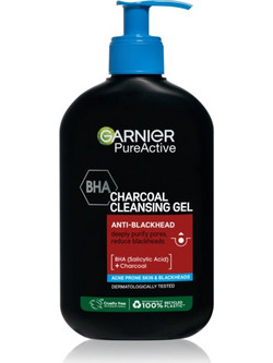 Garnier Pure Active Charcoal Cleansing Gel Καθαρισμού Προσώπου 250ml