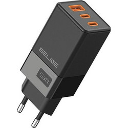 Beline BLN3CB65 Φορτιστής χωρίς Καλώδιο με Θύρα USB-A & 2 Θύρες USB-C 65W Quick Charge 3.0 & Power Delivery Black