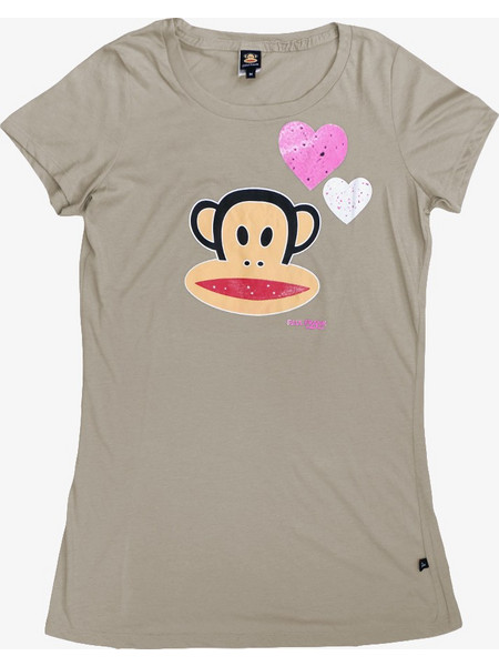 PAUL FRANK Women Two hearts T-Shirt - BEIGE - 1020-1040-2001-BEIGE