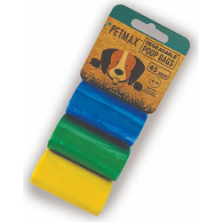Petmax Degradable Poop Bag - Σακούλες Περισυλλογής Απορριμμάτων Σκύλου - 3x15 τεμ