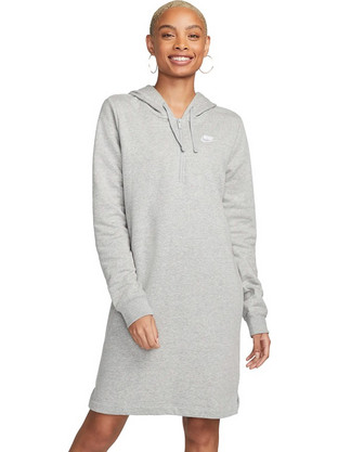 Nike Sportswear Club Fleece Mini Αθλητικό Φόρεμα Γκρι DQ6765-063