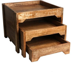 Σταντ Μπουφέ Mango GPA215 (Σετ 3Τμχ) 39x32-36x20-32x9cm Natural Espiel Ξύλο