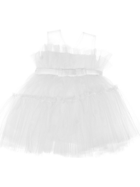 Serkon παρανυφικό και βαπτιστικό φόρεμα White Ornamented