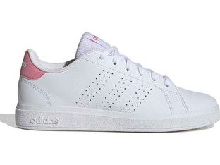 Adidas Advantage Base 2.0 Παιδικά Sneakers Λευκά Ροζ ID3886