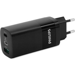 Philips USB / 2x USB Type-C Wall Adapter Black CB65W DLP2681/03