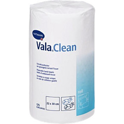 Vala(R) Clean Roll Χειροπετσέτες Mίας Χρήσης Υψηλής Απορροφητικότητας σε Ρολό. 22x30cm. 175 Τεμάχια. 9922512