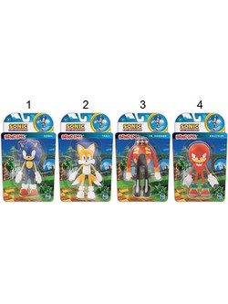 Giochi Preziosi Bend-Ems Sonic The Hedgehog Διάφορα Σχέδια Φιγούρα Δράσης για 3+ Ετών 12cm