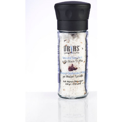 Θαλασσινό αλάτι με μαύρη τρούφα σε μύλο Dryas Greek Truffle 100g - Dryas